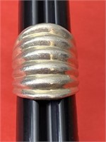 Sz.6 Sterling Silver Ring 12.66 Grams