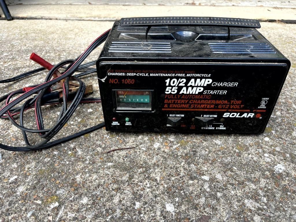 Solar Brand Battery 10/2 Amp Charger 55Amp Starter