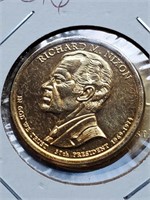 Gold Plated 2016 Richard Nixon Presidential Dollar