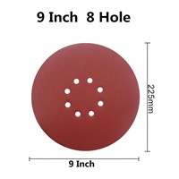 10 pcs 9 inch 8 Hole 240 Grit Drywall Sanding disc