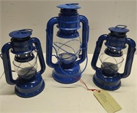 3 Blue Lanterns