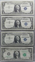 (3) 1957 $1 Silver Certificates and (1) 1974