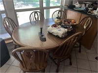 Oak Table with 8 chairs