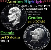 Proof ***Auction Highlight*** 1976-s Silver Eisenh