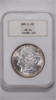 1885-O Morgan Silver Dollar NGC MS64