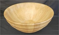Plantation timber large wooden bowl