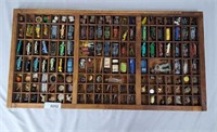 Collection case with miniature cars, wade tea