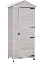 $216 Outsunny 36 x 25 x 79 Wooden Storage Shed