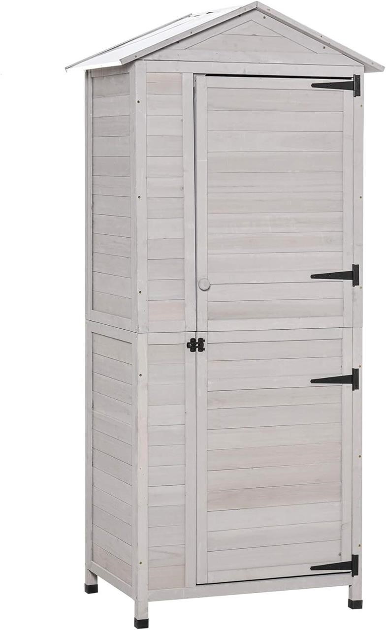 $216 Outsunny 36 x 25 x 79 Wooden Storage Shed