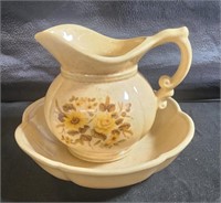 Sunflower Pitcher and Basin