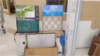 Boxes of New Furnace filters & lights