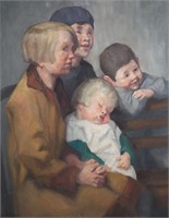 PIERRE VILLAIN Children Painting