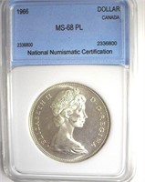 1966 Dollar NNC MS68 PL Canada