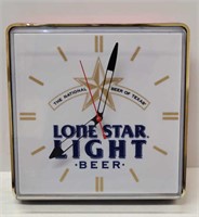 Lonestar Beer Lighted Clock
