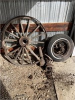 Antique Wagon Wheel (42"), 2 Hubs &