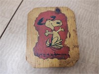 Snoopy Wooden Plaque