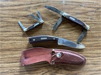 3 Schrade Old Timer Knives