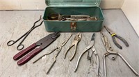 Tool Box With Varoius Pliers