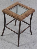 Small Accent Table w/ Glass Top