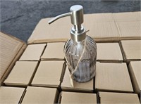 8'' GLASS SOAP DISPENSER 16.OZ- NEW