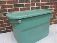 18 GAllon Green Tote with Lid
