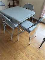 CARD  TABLE & CHAIRS