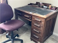 Wooden Desk,  Chair