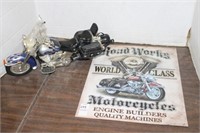 HD TIN AND MOTORCYCLE