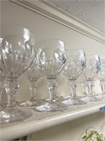 13 PCS. ASSORTED STEMMED GLASSWARE