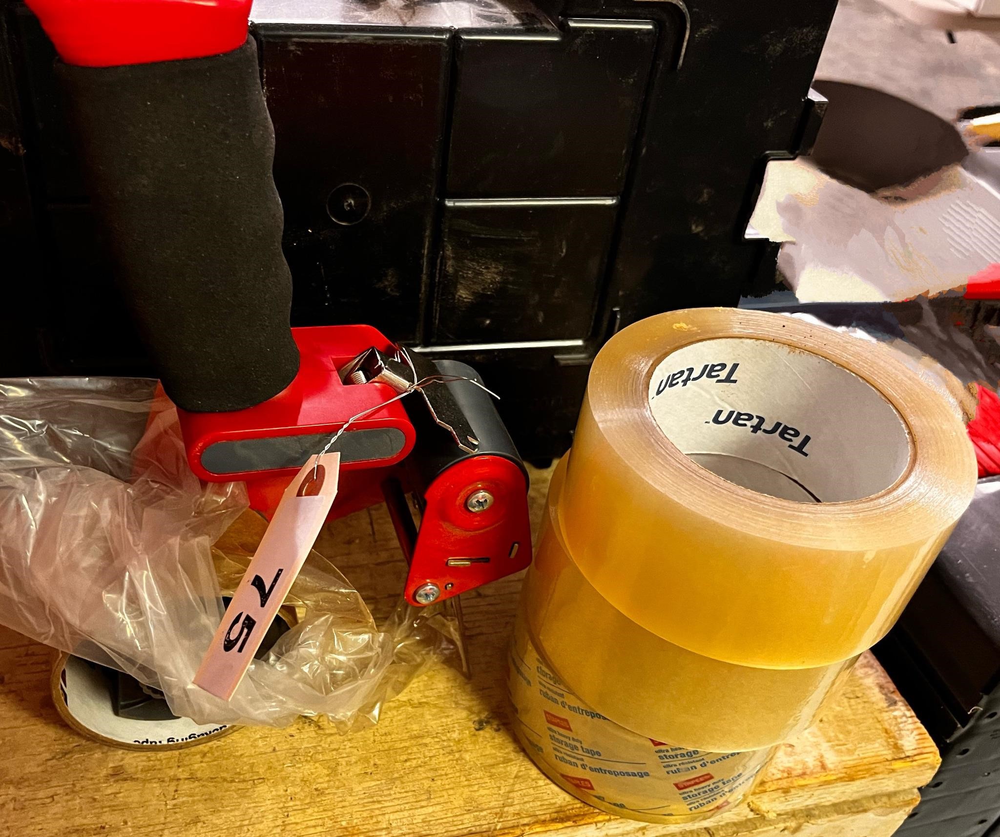 Tape Dispenser with 3 Additional Rolls of Tape