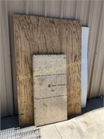 Plywood and pegboard Lot