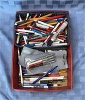 Lot full of pens and pencils