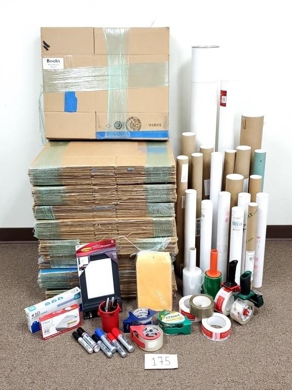Used Boxes, Mailing Tubes, Tape, Etc. (No Ship)