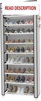 See notes 9-Tier Shoe Rack  Holds 27 Pairs  Grey