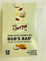 12 pack Bob’s Bar Peanut Butter, Coconut & oats
