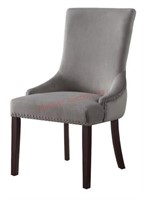 Inspired home velvet tufted dining chair w/ nail