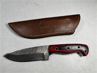 KNIFE (WITH LEATHER SHEATH)