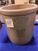 Western Stoneware 10 Gal. Double Stamp Crock