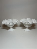 2 Fenton style dishes