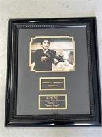 Al Pacino Scar Face Framed Photo With Bullets