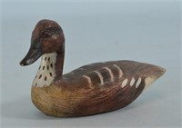 Hand Carved Whistling Duck  Signed