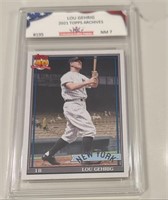 2021 Topps Archives #195 Lou Gehrig Card