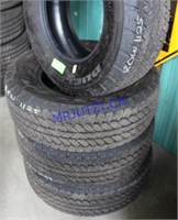 4 Bridgestone Dueller A/T Tires, LT265/70R17
