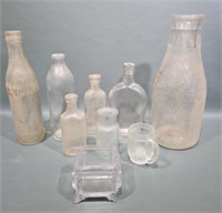 VARIOUS ANTIQUE BOTTLES