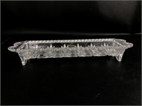 Fifth Avenue Cracker Serving Dish 24% Lead Crystal