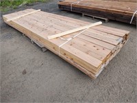 (96)Pcs 12' Cedar Lumber