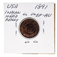 Indian Head Penny XF 1891