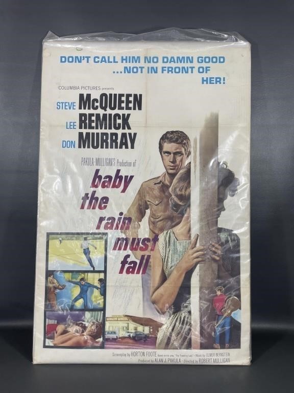 1964 Baby The Rain Must Fall Movie Poster 65/37