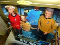 1 Box with Wheaties boxes & 2 Barbie Star Trek