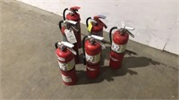 (Qty - 6) 10 lb Fire Extinguishers-